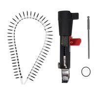 Ausla Adattatore per Pistola Sparachiodi Automatica con Catena per Trapano a Vite, Lega di Alluminio, Lunghezza della Vite Regolabile per Progetti di Lavorazione del Legno e Cartongesso