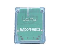 Ausla Adattatore per Scheda di Memoria per, Materiale ABS, Lettore di Schede di Memoria Plug And Play, Facile da Usare con la Console Fat (Blu Trasparente)