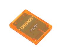 Ausla Adattatore per Scheda di Memoria per, Materiale ABS, Lettore di Schede di Memoria Plug And Play, Facile da Usare con la Console Fat (Arancione Trasparente)