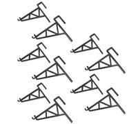 Ausla Appendiabiti di Api, 10 Pezzi di Apicoltura Rack Rack di Plastica Supporto per l'apice Telaio Supporto per l'Apicoltura Strumento per Gli Apicoltori (Black)