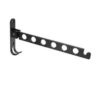 Ausla Appendiabiti Pieghevole, Stendibiancheria Salvaspazio in Alluminio con 6 Fori e Braccio Oscillante a 90 Gradi per Camere da Letto e Bagni