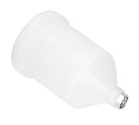 Ausla Bicchiere di Plastica per Pistola a Spruzzo, 600 ml, con Connettore Filettato in Acciaio Inossidabile