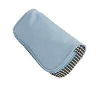 Ausla Big Capacity Storage Pouch, Large Canvas Travel Cosmetic Bag for Makeup Stationery Glasses, with Durable Washable Design (BLUE)