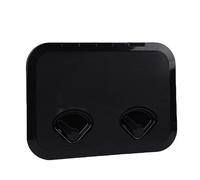 Ausla Boccaporto di Accesso al Ponte Marino, Materiale ABS, Coperchio per Boccaporto Rettangolare Antiscivolo per Carichi Pesanti per Barche, Yacht, 17,3x12,4 Pollici (Black)
