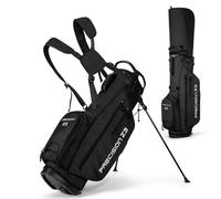 Ausla Borsa da Portatile, Nylon Leggero con Supporto per Supporto, Comoda per Golfisti Professionisti e Dilettanti (BLACK)