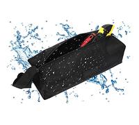 Ausla Borsa per Attrezzi da Elettricista Impermeabile Resistente Borsa per Attrezzi Portatile Organizer Compatto per con Tessuto Oxford 1680D per Riporre gli Utensili Manuali (BLACK)