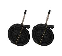 Ausla Camera d'aria per Bici 700c, Materiale in Gomma, 2 Camere d'aria con Leve per Pneumatici per Sostituzione Bici da Strada, Adatta Ai Modelli 700x23C (700X23C Fa Bocca 48)