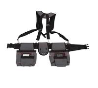 Ausla Carpenter Electrician Tool Belt, Heavy Duty Oxford Fabric Work Apron Tool Belt With Suspenders Pockets for Electrician, Construction