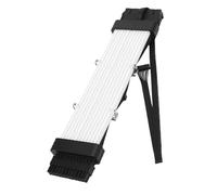 Ausla Cavo di Alimentazione PC ARGB, Prolunga Cavo PSU ARGB Intrecciato in Silicone con Effetto Luce Meteora da 120 LED, Scheda Madre a 24 Pin a 8 Pin per la Configurazione del Case del PC da Gioco