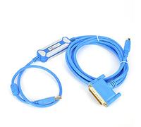 Ausla Cavo di Programmazione PLC USB SC09 Cavo PLC Placcato Oro in Rame 3 Metri con Indicatore LED Ad Anello Magnetico per Download e Programmazione Dati