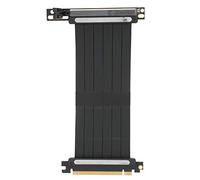Ausla Cavo PCI E 16X Prolunga Riser PCI Express PE in Rame Stagnato 24 Cm con Connettore LED a 90 Gradi Schermatura EMI per Montaggio Verticale GPU Gaming PC Builder