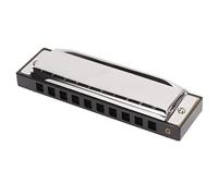 Ausla Chiave Armonica di G, Armonica Diatonica Placcata a Piastra di Rame con 10 Buche 20 Toni per Bambini e Principianti