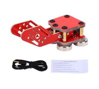 Ausla Chiave con Codice Morse a Doppia Paletta, Materiale PCB, Base Magnetica, Manipolatore USB Portatile per Utenti Radioamatori