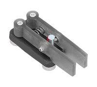 Ausla Chiave in Codice Morse CW per Radio a Onde Corte, Chiave Automatica a Doppia Paletta in ABS HY QU 7025, Base Magnetica, Funzionamento con una Sola Mano, Protezione Antigraffio per gli