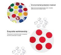 Ausla Chip da Gioco in Plastica da 100 Pezzi, Contatori Multicolori Vivaci, Diametro 19 Mm, Perfetti per l'apprendimento della Matematica e i Giochi di Poker (Blue)