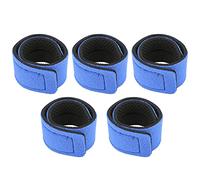 Ausla Cinghie per Canna da Pesca, Cintura Leggera Ed Elastica per Canne da Pesca, 5pcs Accessori da Pesca Portatili per Facile Conservazione e Trasporto (BLUE)