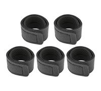 Ausla Cinghie per Canna da Pesca, Cintura Leggera Ed Elastica per Canne da Pesca, 5pcs Accessori da Pesca Portatili per Facile Conservazione e Trasporto (BLACK)