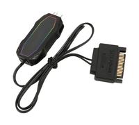 Ausla Controller ARGB, Illuminazione LED 5 V 3 Pin, Controllo luminosità con un Pulsante, Controllo ARGB Espandibile per PC da Gioco e Mini Computer