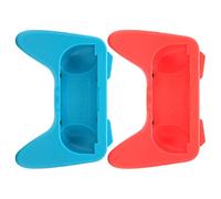 Ausla Controller Handle Grip Kit, Antigraffio ABS (Red Blue) | Design con impugnatura curva sul palmo, 2 cuscinetti di protezione in gomma, sliphold, grandi pulsanti SL SR, comfort di
