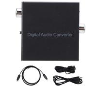 Ausla Convertitore Audio Coassiale a Ottico, Adattatore Bidirezionale Coassiale a Ottico Splitter per Tos-link, per HD TV, DVD, Amplificatori, Home Cinema