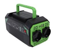 Ausla Convertitore di Potenza per Auto da 300 W, ABS DC 12V a AC 220 V Convertitore per Auto con Schermo di Visualizzazione 2 USB 2 Tipo C Prese CA, Picco 600 W per Viaggi, Campeggio, Viaggi su
