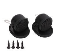 Ausla Coppia Tweeter per Auto Altoparlanti Tweeter a Cupola in Seta ABS Nero 101dB da 5 a 20KHz 4 Ohm 12V da 10 a 20W Universale per Aggiornamento Stereo del Audio per Auto