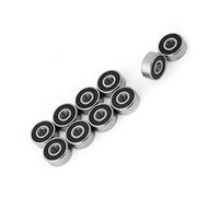 Ausla Cuscinetti a Sfera da 10 Pezzi, Cuscinetti a Gola Profonda in Miniatura in Acciaio Cromato, Diametro Interno 3 Mm per Attrezzature Meccaniche e Giocattoli