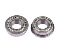 Ausla Cuscinetti a Sfere con Flangia in Metallo e Acciaio da 10 Pezzi, Cuscinetti Miniaturizzati con Doppia Schermatura di Precisione per Progetti di Alberi da 8 Mm, Ideali per Apparecchiature