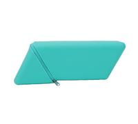 Ausla Custo dia per Penne in Silicone con Rombo, Organizer da Tavolo con Cerniera per Donna, Custo dia per Trucchi, Organizer da Scrivania Minimalista (GREEN)