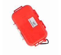 Ausla Custodia per l'archiviazione Ammortizzante Scatola Impermeabile in Ingegneria ABS Plastica con Cuscinetto in Gomma Staccabile per gli Strumenti EDC Tasti Telefonici (rosso)