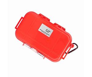 Ausla Custodia per l'archiviazione Ammortizzante Scatola Impermeabile in Ingegneria ABS Plastica con Cuscinetto in Gomma Staccabile per gli Strumenti Tasti Telefonici (rosso)