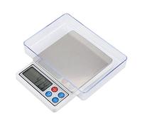 Ausla Design Portatile, Display Digitale Preciso, Scale Digitali Multifunzionale-piccolo e Squisito, Si Adattano in Tasca per l'uso On-the-go, Realizzato in Acciaio Inossidabile Robusto e ABC