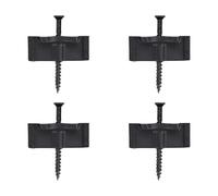 Ausla Dispositivo di Fissaggio per Ponte Composito, Materiale ABS, Clamp/Holder da 100 Pezzi con Viti in Acciaio Inossidabile Facile Installazione su Decking Composito