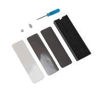 Ausla Dissipatore di Calore SSD M.2 2280, Lega di Alluminio, Cuscinetto Termico in Silicone, Efficiente Dissipazione del Calore per SSD M.2 a Lato Singolo e Doppio