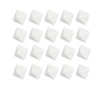 Ausla DIY Blanks Dice Set, 20 Pc 8 Facce Personalizzabili Dadi per Giochi da Tavolo, Feste, Conteggio Matematico e Insegnamento