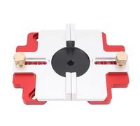 Ausla Fastener Slotting Bancone, Base del Router per la Lavorazione del Legno, 2 in 1 Staffa Slot Router in Lega di Alluminio Addensato con Scala