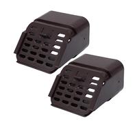 Ausla Gutter Downspout Connector Extension Downspout Guard for 3X4 inch A Type Gutter with Sealing Circle And Animal Blocking Cover (Brown)