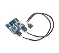 Ausla Hub USB a 9 Pin, Adattatore da 1 a 4, Cavo da 11,8 Pollici | Modulo di suddivisione della scheda madre interna, connettori maschio 4X, fissaggio con guarnizione EVA, montaggio su