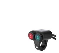 Ausla Interruttore ON OFF Universale per Moto da 22 Mm e Interruttore Fari con Doppi Comandi per Clacson e Fendinebbia, Ideale per Montaggio su Manubrio 7/8 (Tipo D)
