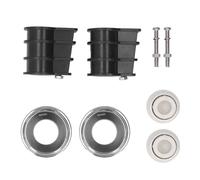 Ausla Kit di Ancoraggio Scala per Piscina Piastre Frontali Dadi Bulloni Paraurti per Tubo da 42mm con Tappo di Gomma e Piedino per Corrimano da Piscina