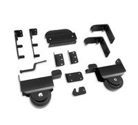 Ausla Kit di Cancello Scorrevole, Kit Hardware per Cancelli Scorrevoli per Porte Esterno in Legno e Recinzione Mentale