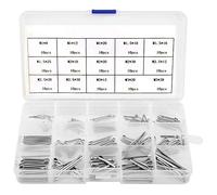 Ausla Kit di Coppiglie in acciaio inossidabilex 304, 150 pezzi 15 misure M1-M3, per fissaggi industriali e meccanici