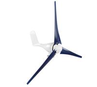 Ausla Kit Generatore di Eoliche da 200 W Aerogeneratore in Lega e Plastica con Controller 3 Pale 12 V 24 V 48 per Cabine di Barche Terrazze Case Mobili (Blue #11)