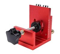 Ausla Kit per Giunti a Tasca, Guida per Foratura Regolabile a 15 Gradi con Cursori a Doppia Scala e 2 Punte Rivestite in Ti, per Progetti Fai da Te di Mobili e Armadi