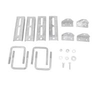 Ausla Kit Staffa per Cuccetta Superiore Girevole Zincata, Caratteristiche in Metallo Resistente, Supporto Regolabile per Traverse del Rimorchio 3x3