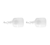 Ausla Lampadine di Emergenza Ricaricabili, 2 Lampadine a LED Alimentate a Batteria per Interruzione di Corrente Domestica, Uragano da Campeggio