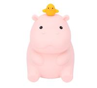 Ausla Luce Notturna Ippopotamo, Luce Notturna per Bambini Ricaricabile Tramite USB in Silicone con Controllo del Tocco, Lampada da Comodino a Calda 1200mAh, per Cameretta degli Animali Carini per