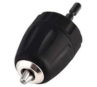 Ausla Mandrino Autoserrante per Trapano, 0,8-10mm di Capacità, con Attacco 3/8-24UNF, Codolo Esagonale