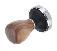 Ausla Manomissione del caffè in Acciaio Inossidabile Regolabile, Anche Strumento di Stampa di Distribuzione con Manico in Legno Ergonomico per Forniture per la Casa, l'ufficio, la Cucina (Colore