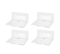 Ausla Mensola Piccola in Acrilico, Mensole Trasparenti per Montaggio a Parete per Figure e Piante, Design Robusto con 4 Pezzi per l'arredamento e l'organizzazione della Casa